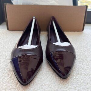 NWT Margaux Pointe in Limited Edition Burgundy Nappa, Size 6